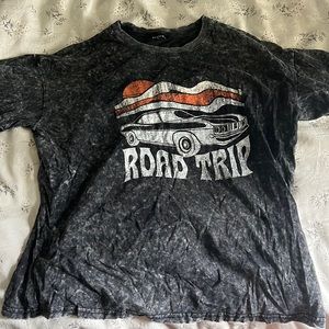 Women’s Oversized Black Vintage T Shirt